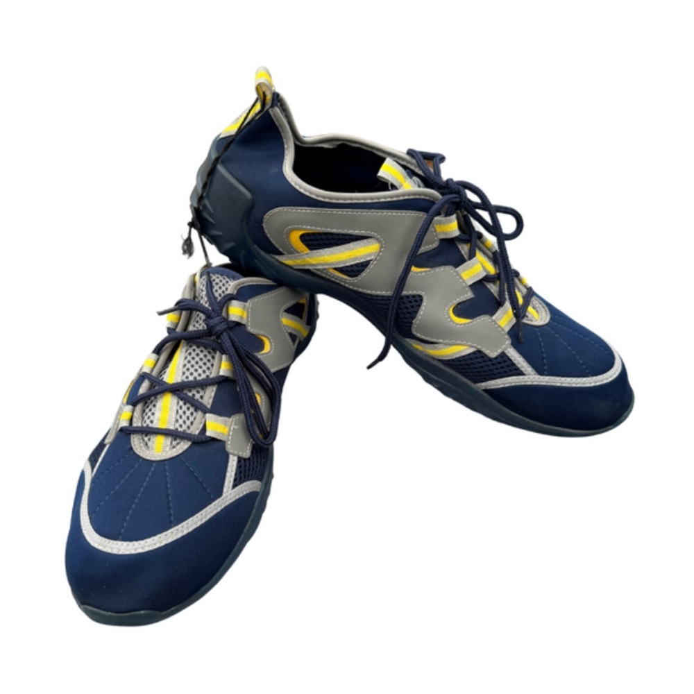Sand n Sun Blue and Yellow Athletic Shoes S/13